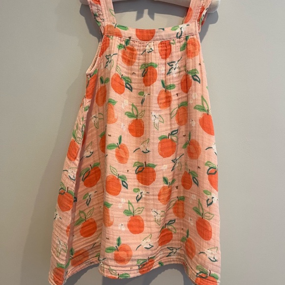 Angel Dear Other - Angel Dear Orange Fruit Print Dress